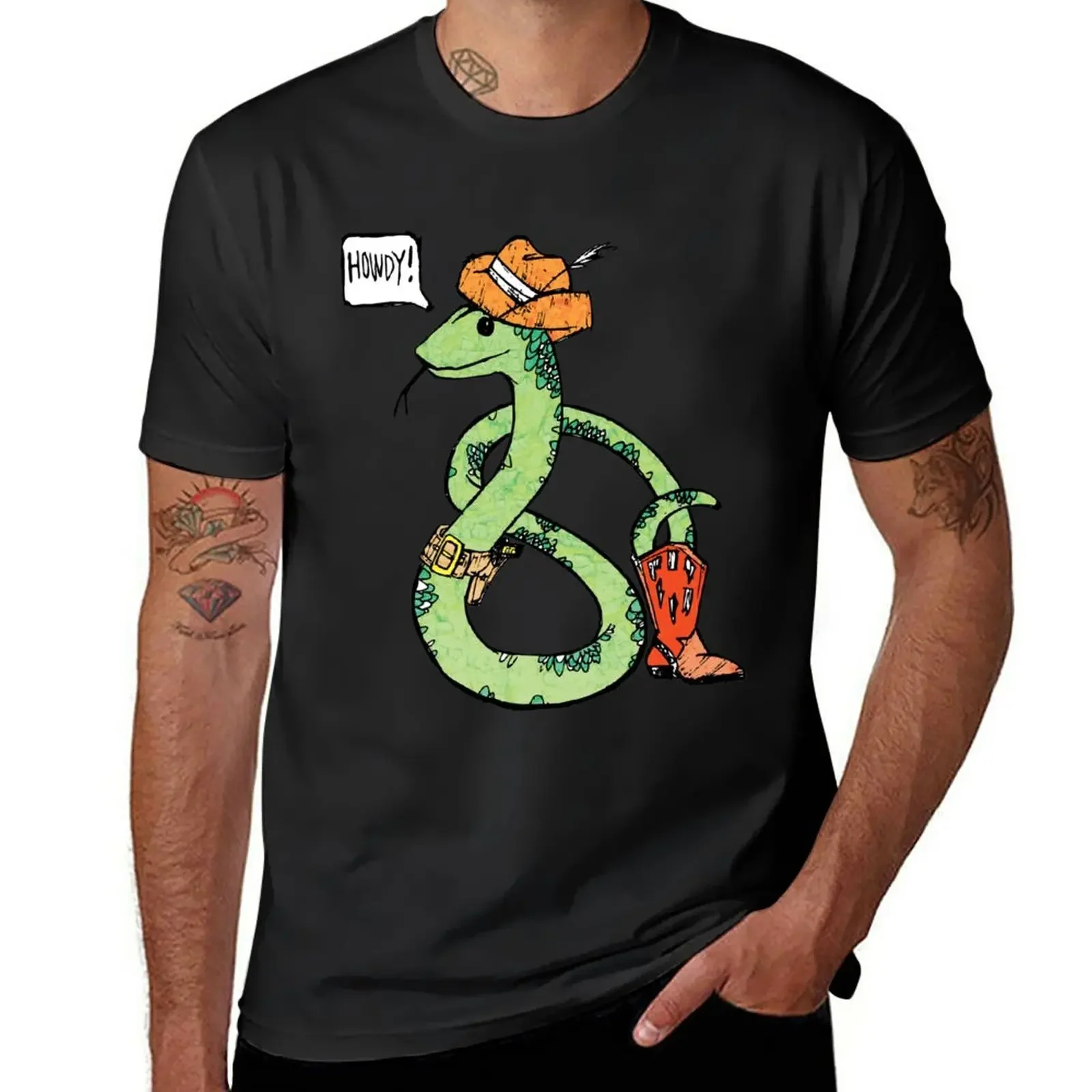 

New Snake Cowboy T-Shirt Oversized t-shirt plain t-shirt sublime t shirt t shirts for men cotton