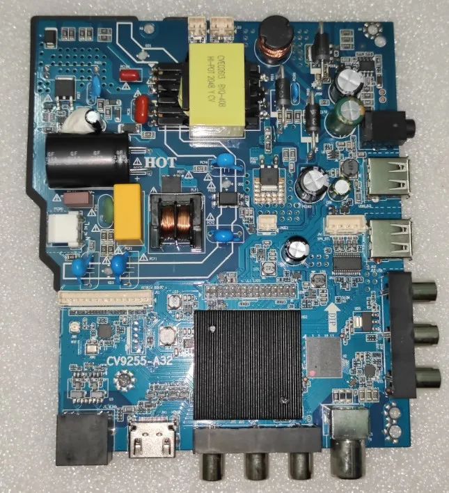 ¡Envío gratis! Interfaz de placa base de TV de red WIFI, CV9255-A32, voltaje de corriente constante 30-50V, 300ma, 1G, búfer + 8G, memm