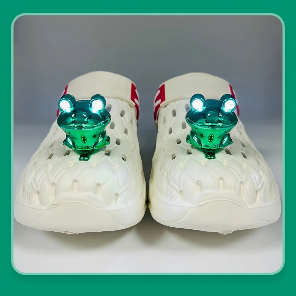 New 2pcs Upgraded Frog LED Shoe Lights Ultra-Bright Footwear Accessories For Outdoor Enthusiasts Easy Installation Multi mode