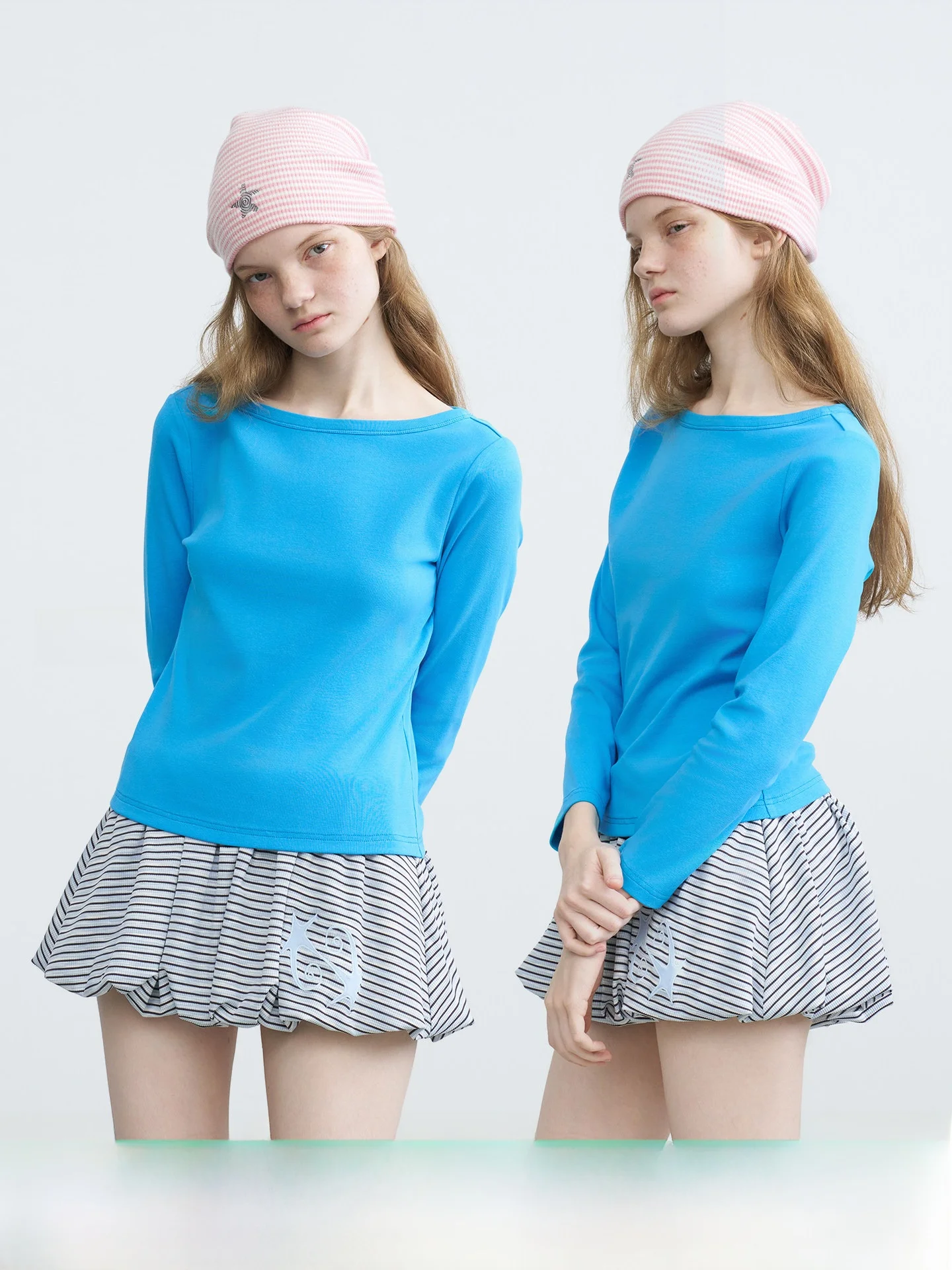 Riverstone Plus Camiseta básica de manga tres cuartos para mujer, cuello barco, corte ajustado, capa base, mezcla de algodón y licra
