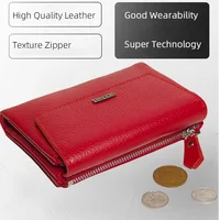 VICKAWEB Magnetic Wallet Women Short Genuine Leather Wallets Fashion Alligator Hasp Wallet Female Small Woman Wallets And Purses - Image 3