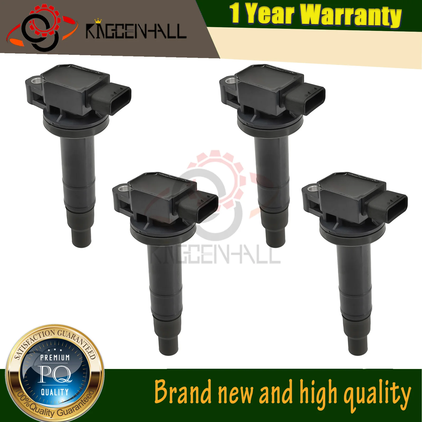 

4PCS Ignition Coil Fits For YOTA YARIS 1.0L 2003-2005 YGO 1.0 VVTi 2018 PREMIO 1.5L 2001-2007 E518D 26C1058 2505-309484 5C1293