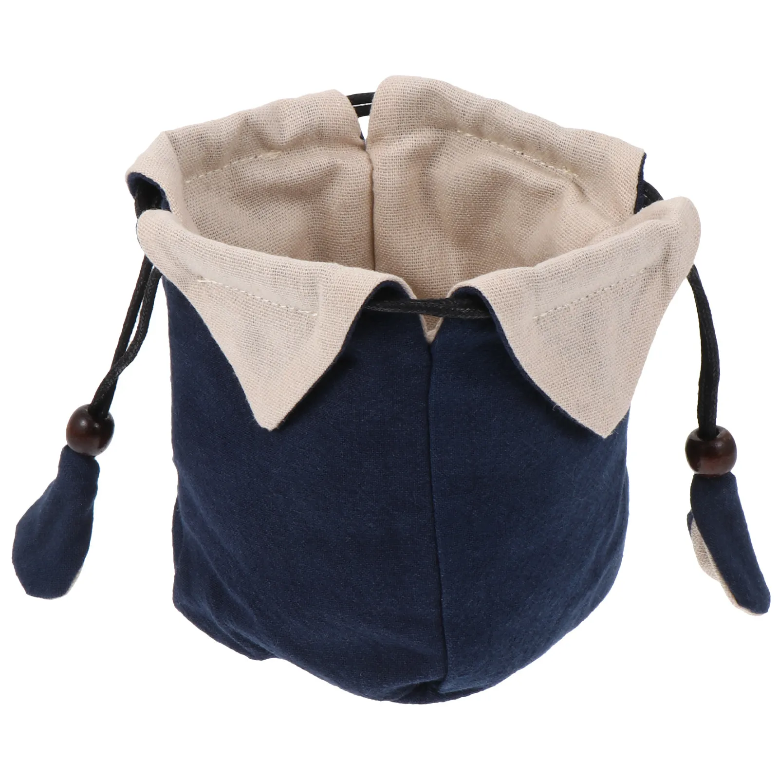 Thick Quilted Cotton-Linen Tea Set Storage Pouch for Teapot, Teacups & Glassware – Lightweight & Portable