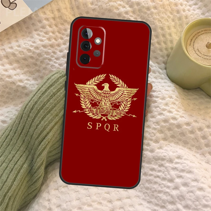 SPQR Legion imperiale romano per Samsung Galaxy A34 A54 A14 A13 A52 A52S A32 A12 A22 A72 A71 A51 A33 A73 A53 Cover Case