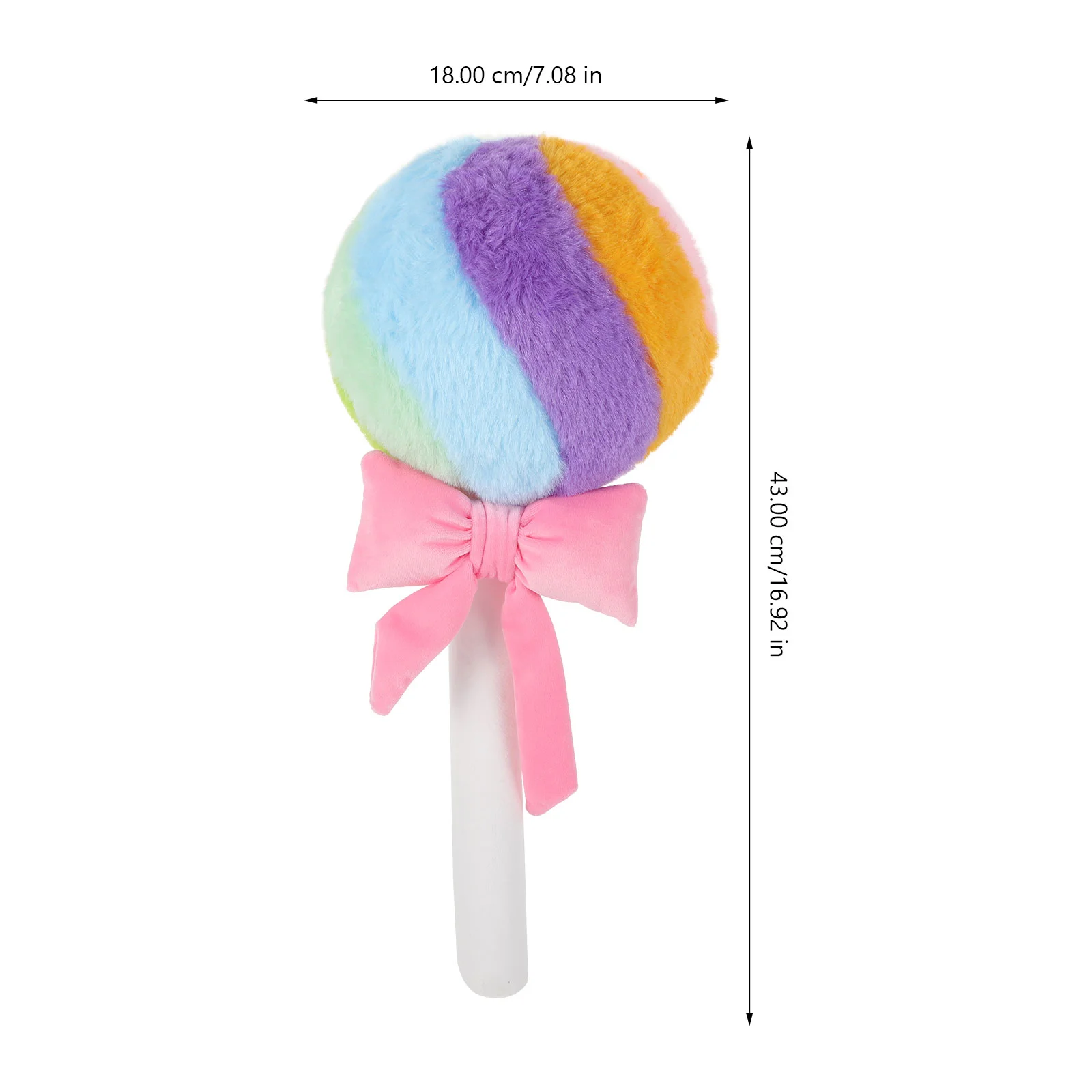 Bow Pillow Lollipop Plush Pillows Baby Kawaii Stuff Girl Nursery Decoration Dolls for Girls Room Boy Candy Kids