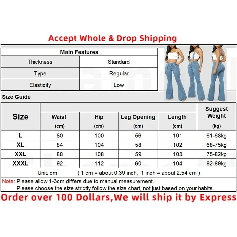 Plus Size Suspender Flare Jeans Jumpsuits 3XL Wide Leg Denim Overalls Vintage Blue Streetwear Bib Pant One Piece Bandage Outfits