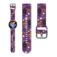 20mm 22mm Halloween Series Strap for Samsung Galaxy Watch 7/6/5 44mm Band Replaceable Bracelet for Xiaomi Huawei Amazfit Watch