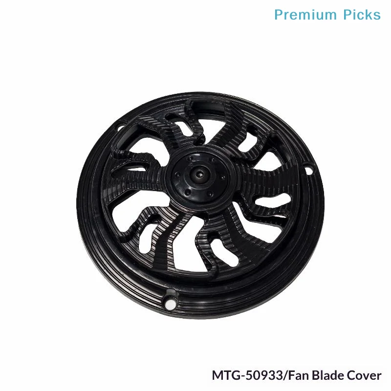 Universal Motorcycle Rotating Fan Cover Corrosion Resistant Plastic Spinner Radiator Long Lifespan for Outdoor Adventure Riding