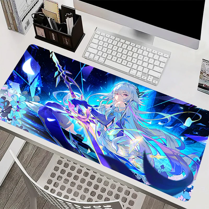 Big Game Mouse Pad Computer Keyboard Pad Gaming Accessories Genshin Impact Skirk kawaii Anime Extended Mat Table Large Mousepad