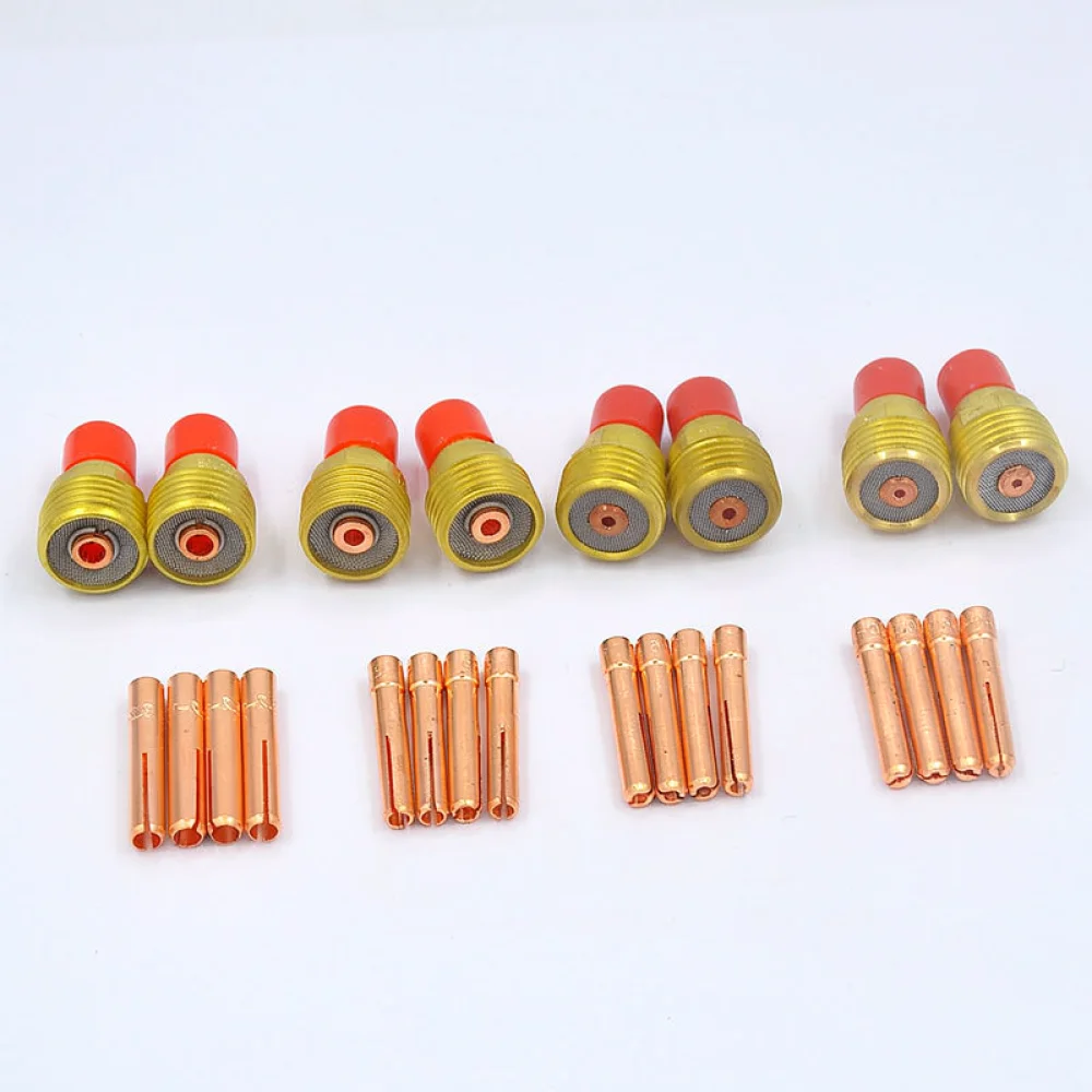TIG Welding Replacement Parts For WP9 WP20 WP25 Torch Ceramic Nozzle Collet Body Electrode Clamp Maintenance Kit