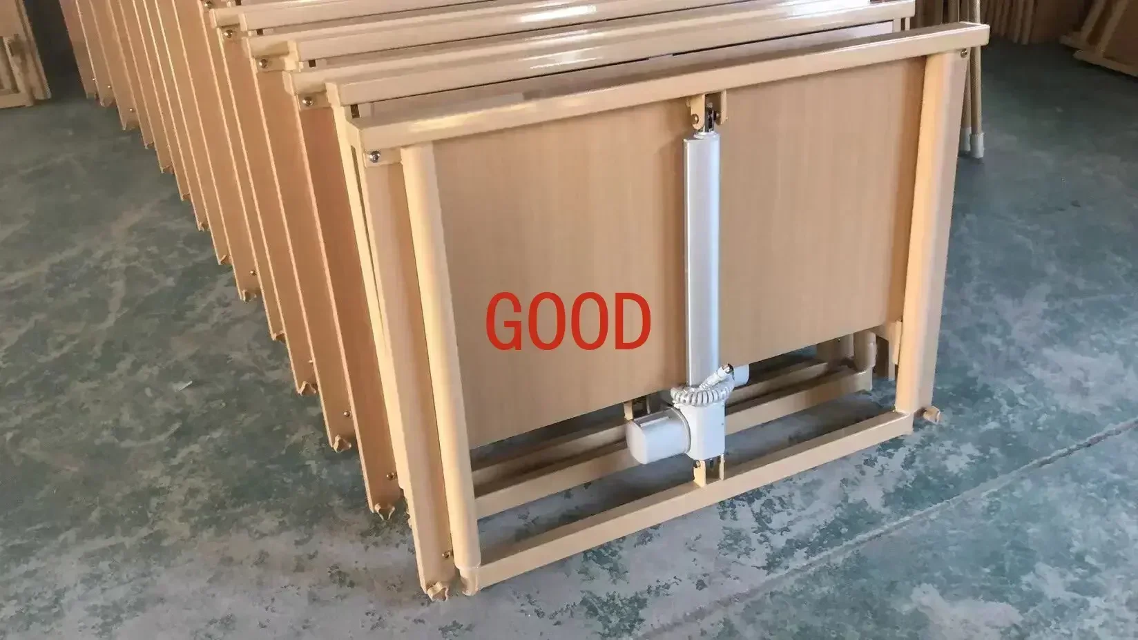 Schienale elettrico per la cura della casa a 6 funzioni, letto rotante in legno per la cura degli anziani