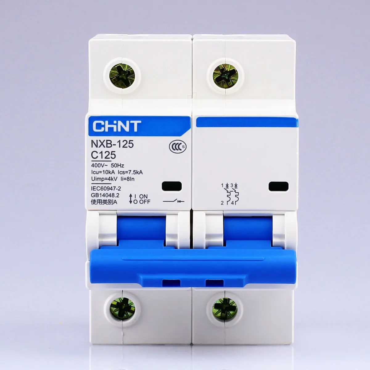 

CHNT CHINT NXB-125 2P 63A 80A 100A 125A 220V 230V 50HZ Miniature Circuit breaker MCB NEW DZ47