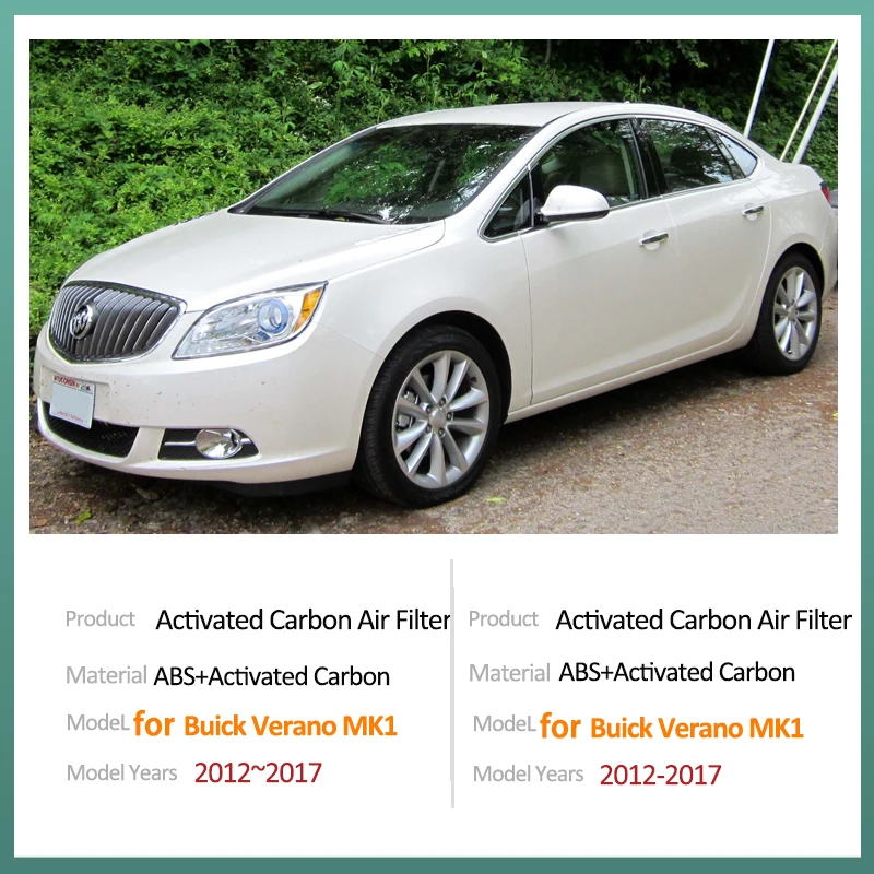 Activated Carbon Air Filter for Buick Verano MK1 2012 2013 2014 2015 2016 2017 13271190 52425938 1808524 Air Conditioner Filter