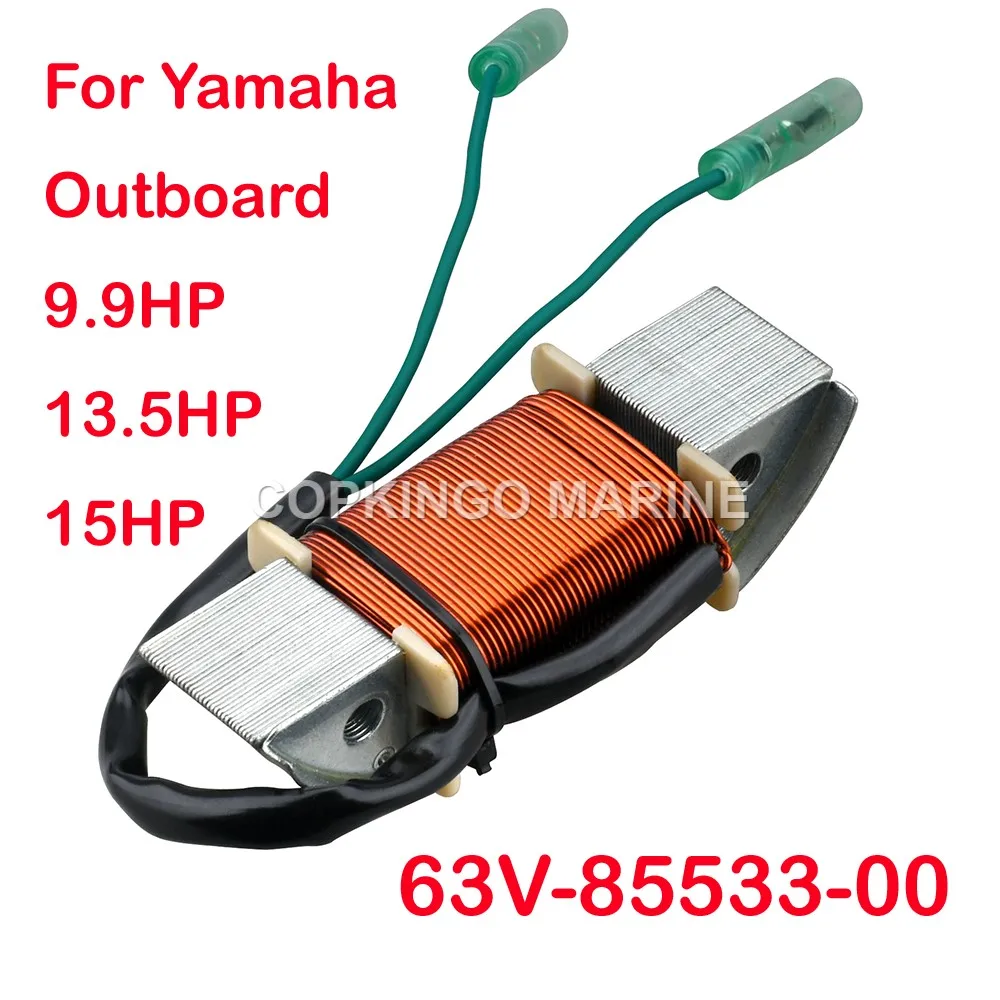 

Boat Lighting Coil 63V-85533-00 For Yamaha Outboard Engine 9.9HP 13.5HP 15HP