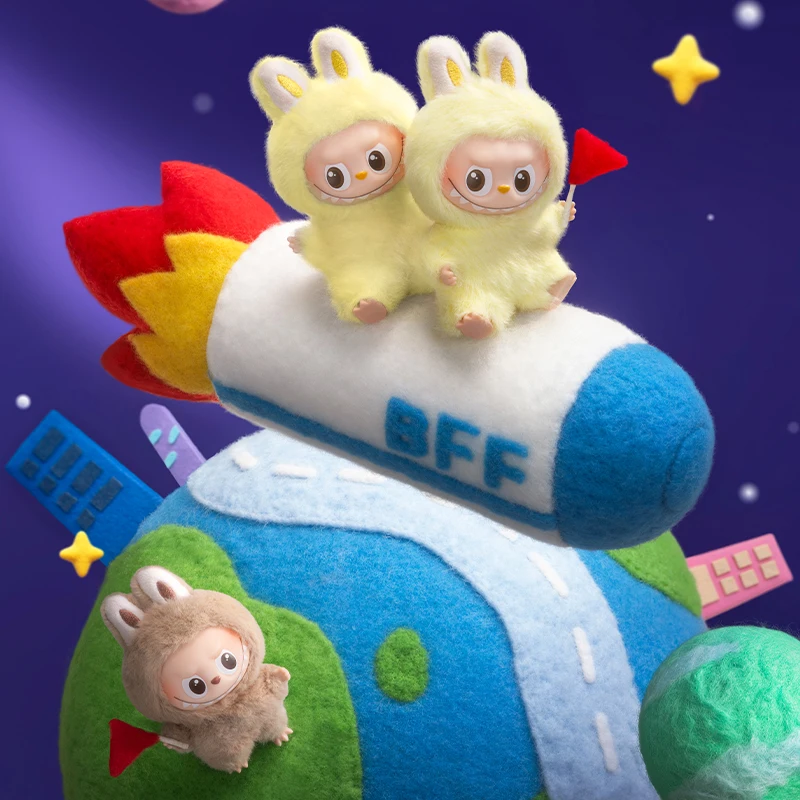 POPMART صندوق أعمى Labubu دمية الوحوش دبوس لسلسلة الحب صندوق الغموض معكرون اللون عمل الشكل أفخم قلادة لعبة هدية #5