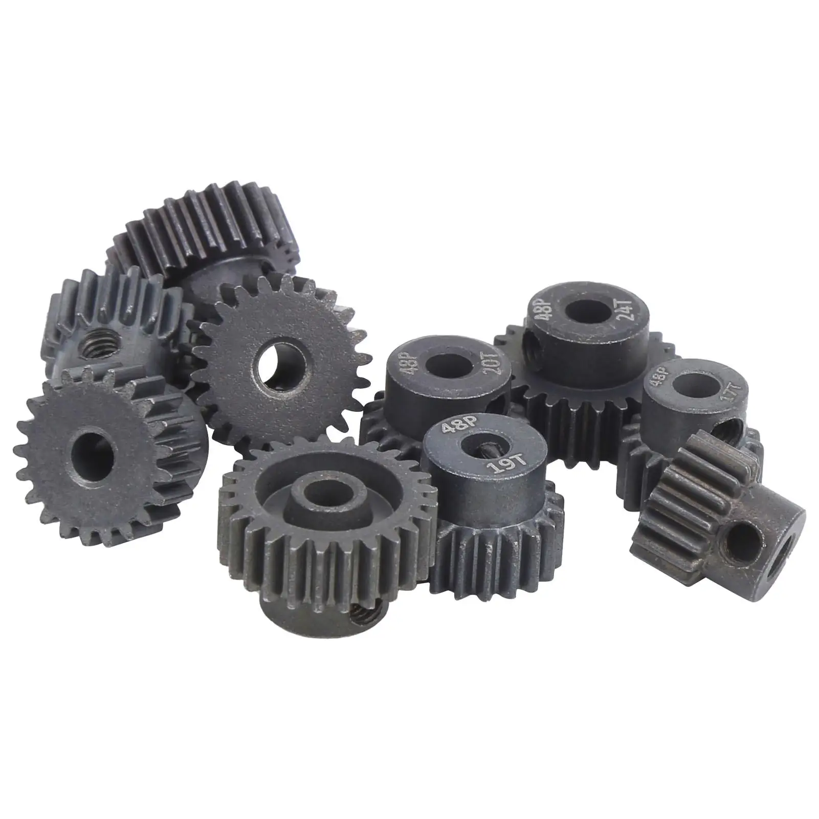 for 1 Pcs for 1 6T-25T 7075 Aluminum RC  Pinion Gears 48P for 1 /8 1 1 0 Brushless Motors - High Strength Set