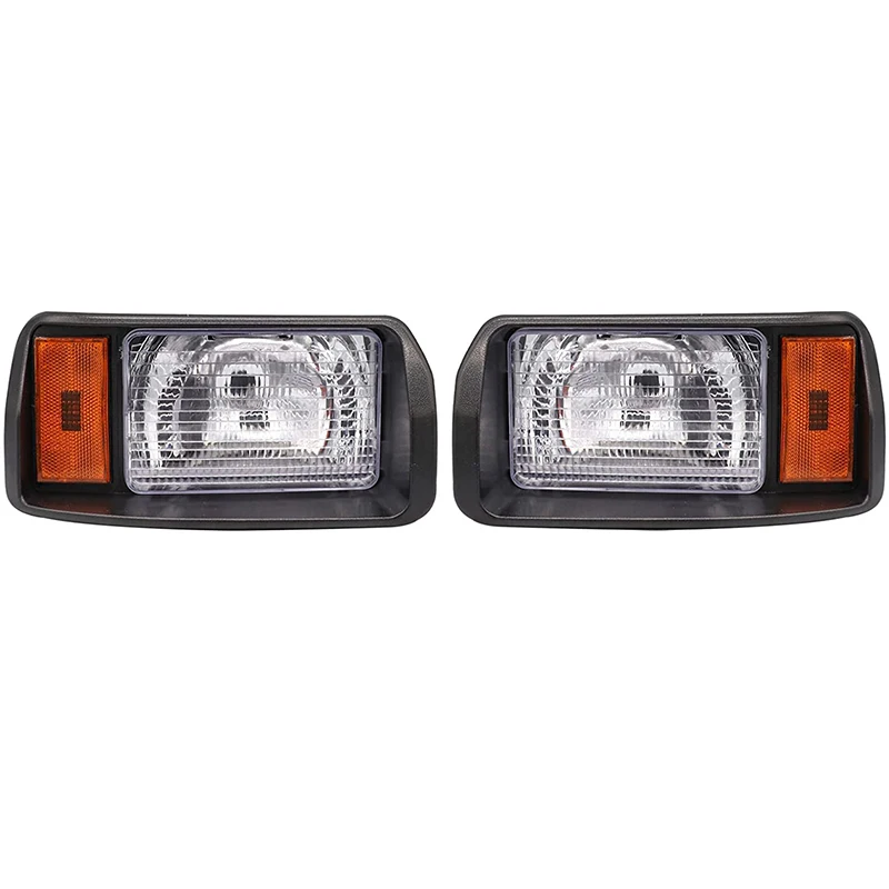 Golf Cart Headlights Left & Right Side Light Kit For Club Car DS 1993-UP Replacement Factory Style OEM#101988001, 101988002