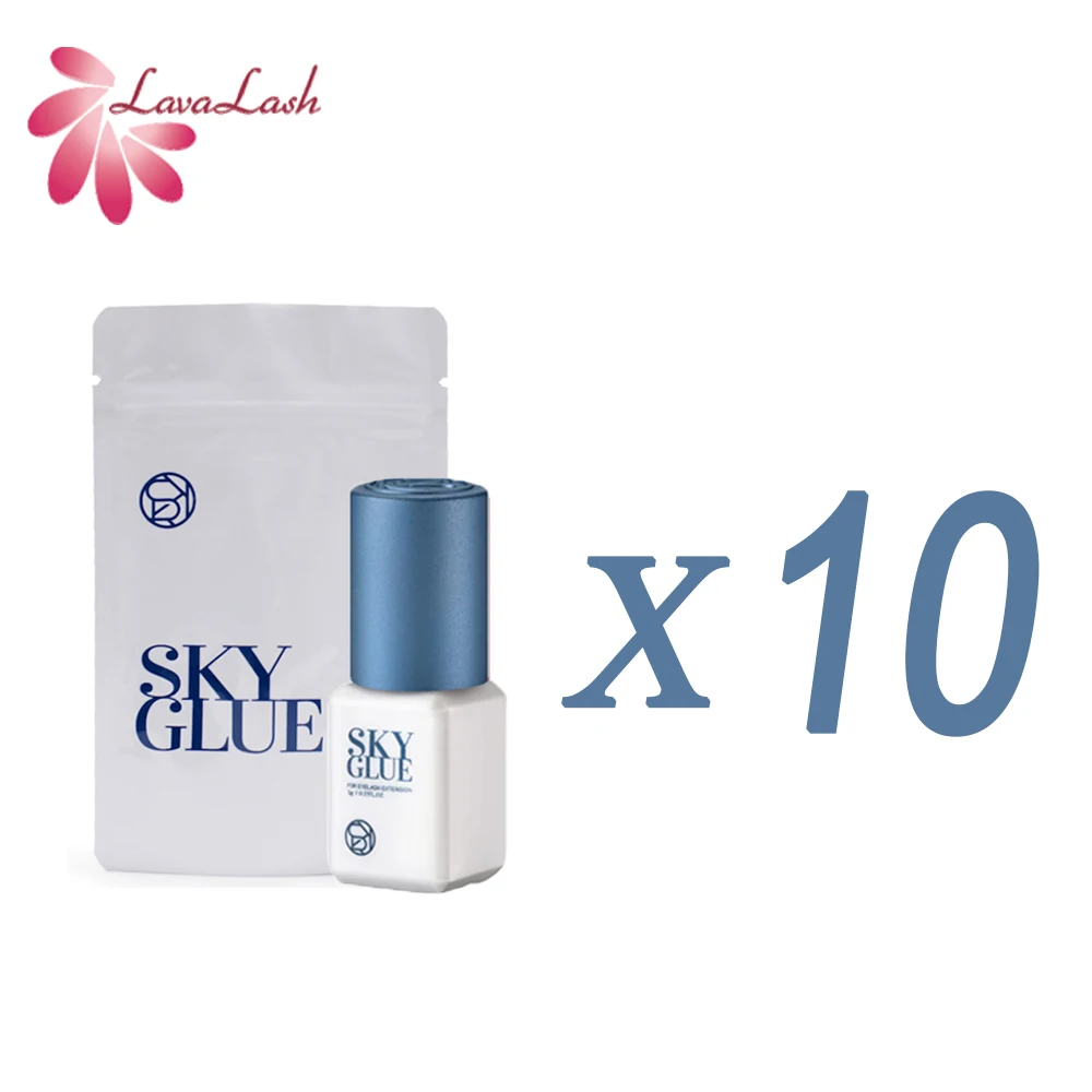 5ml Sky Glue Blue Cap for eyelash extensions 1-2 seconds fastest drying Sky+ Glue Splus 10 bottles