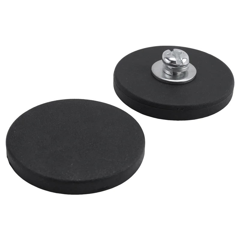 

A45M-Rubber Coated Magnet Magnet With Rubber Coating Ø 43Mm Anti Scratch Magnet M6 Male Thread Black