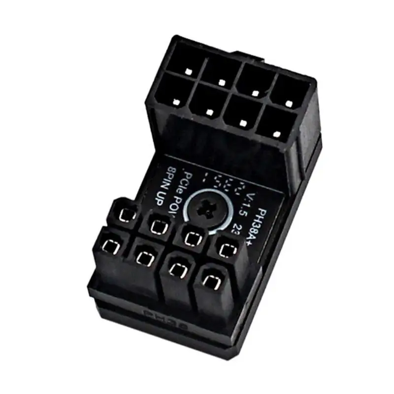 

652F 8Pin Graphics Card Power Supply Cable Steering Adapter with Aluminum Shell