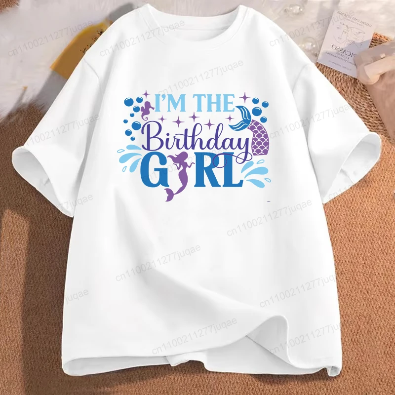 Birthday Family Matching Shirts,Girl Party Family Matching Shirts Dad Mom Bro Sis Kids Tee T Shirt Tops Matching Outfits Clothes
