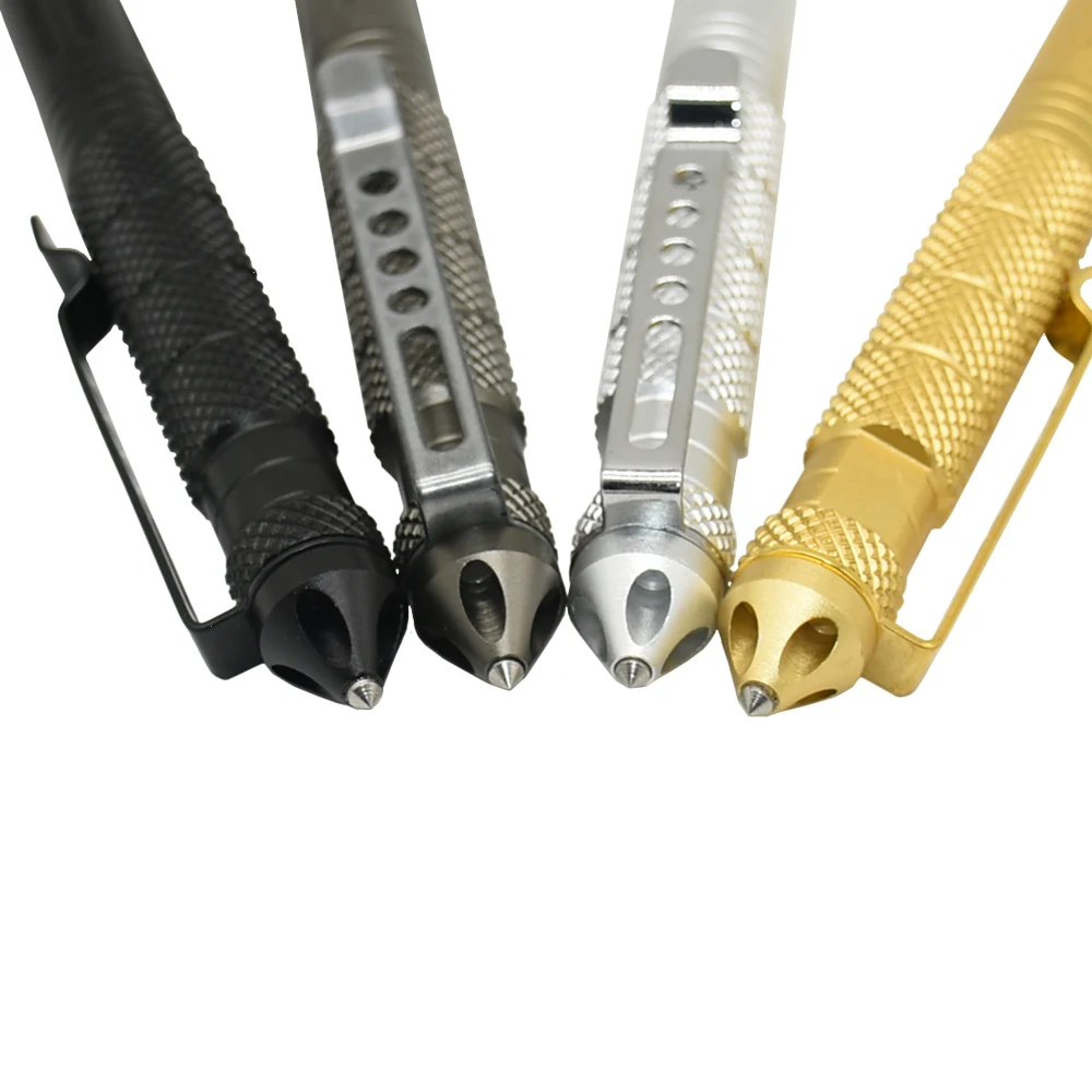 Hochwertiger Metallfarbener Taktischer Verteidigungsstift + Nachfüllset, Kugelschreiber für Schule, Studenten und Büro, Luxus-Geschenkstift – Detail 10