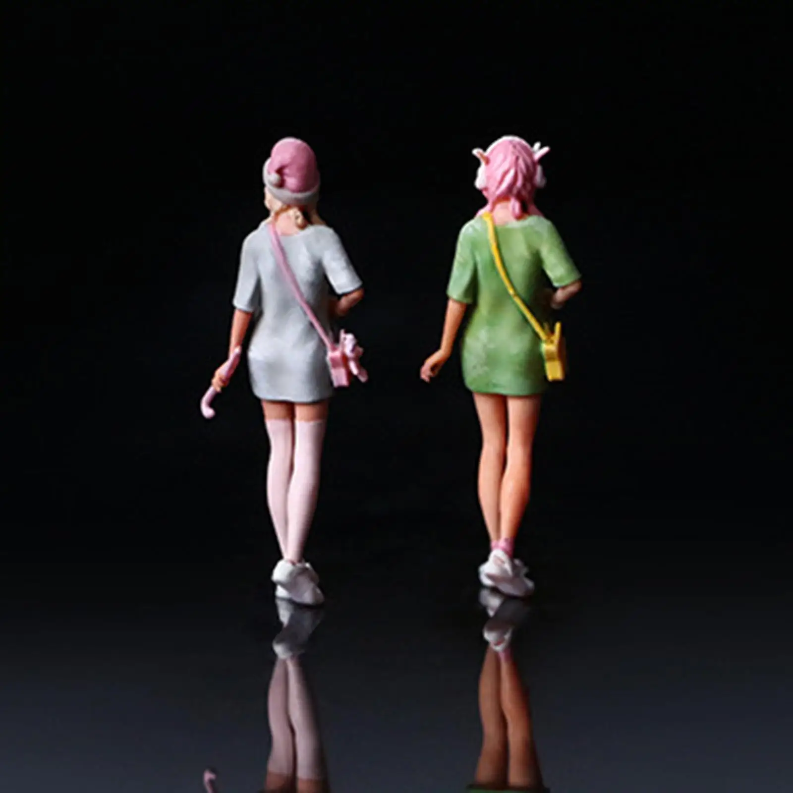 

Миниатюрные фигурки людей из смолы, масштаб 1:64, модель женщины, декор для железнодорожных диорам, реквизит для фотосъемки