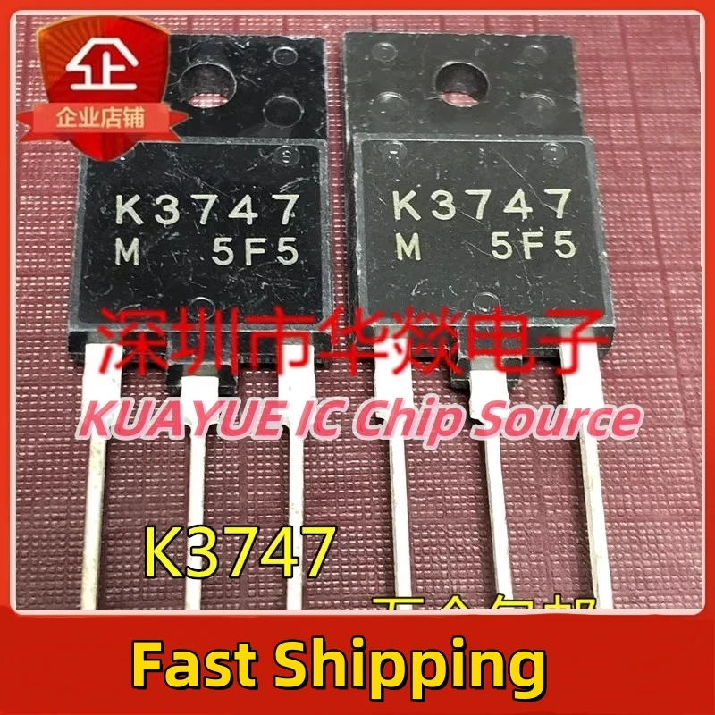 10PCS-30PCS  K3747  2SK3747   TO-3PF   1500V  2A  Fast Shipping Quality Guarantee