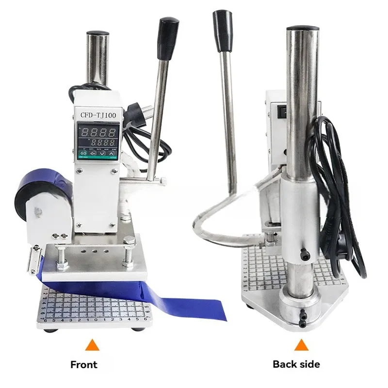 Leather Embossing Machine Manual LOGO Trademark Printing Hot Press Machine Leather Hot Stamping And Creasing Machine