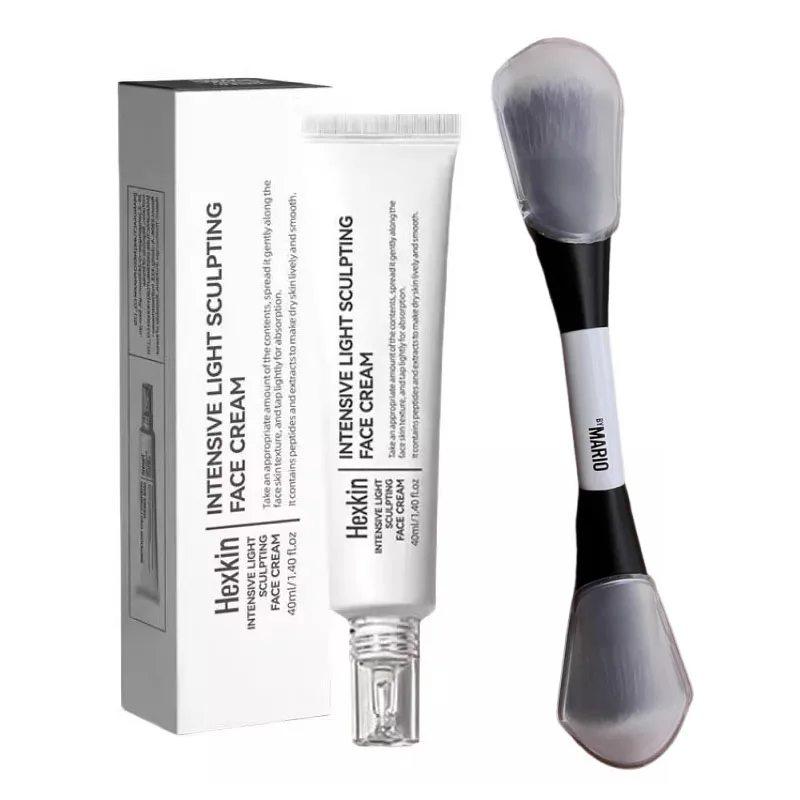 40ml INTENSIVE HEXKIN et F4 brosse visage maquillage ensemble contrôle de l'huile Base correcteur maquillage Contour tache cernes correcteur peau