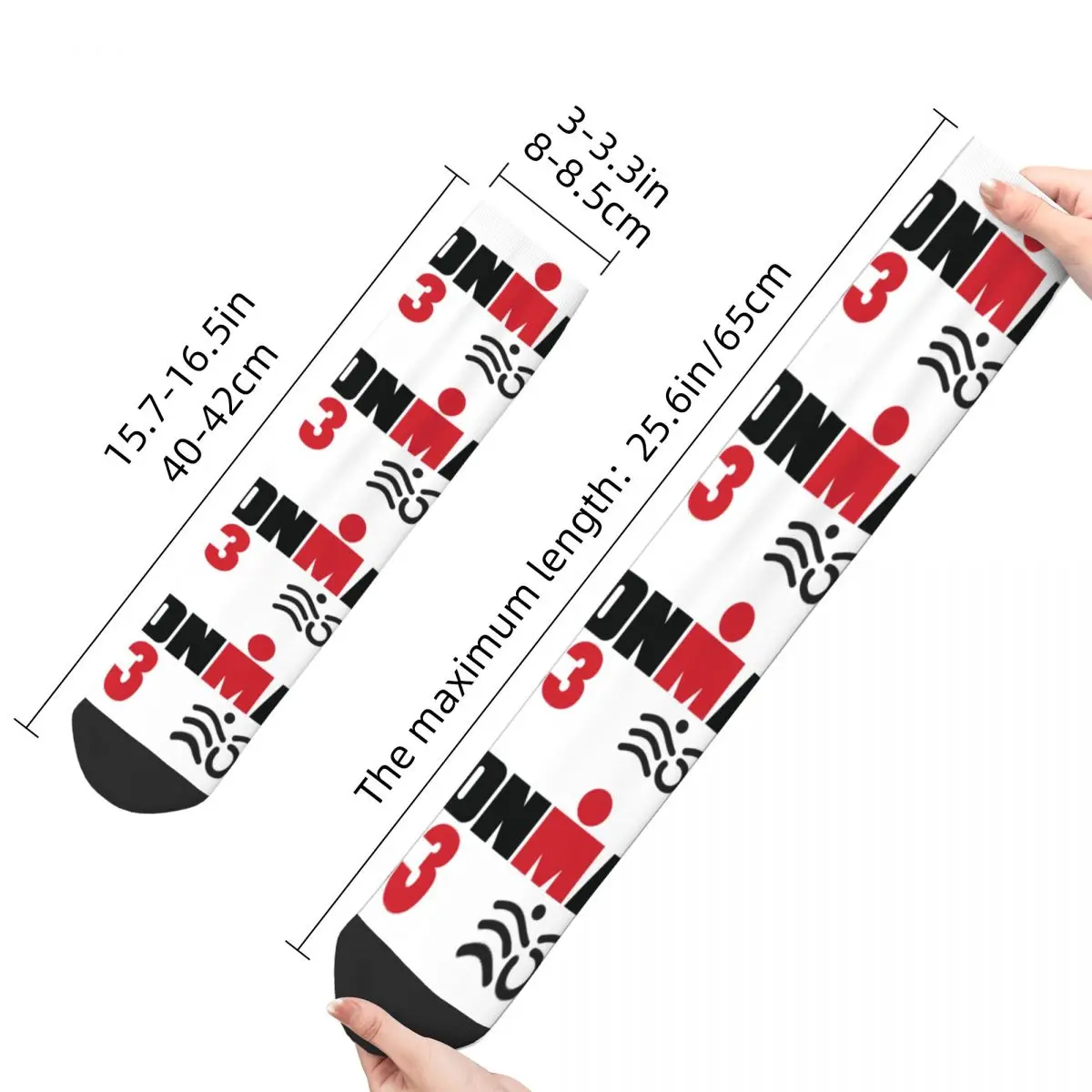 Triathlo Theme Design All Season Socks Accessories for Men Women Breathable Printed Socks