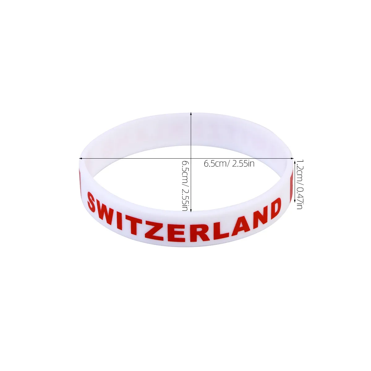 6Pcs Soft Silicone Country Wristband One Size Fits Most Ideal for Games National Pride Support Fan