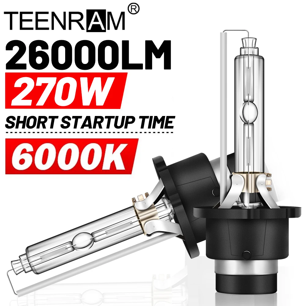 2pcs d4s d4r 4300k 5000k 6000k 8000k 10000k 12000k versteckte Glühbirne cbi versteckte Xenon-Scheinwerfer lampe 26000lm 270w Autos chein werfer 12v 24v