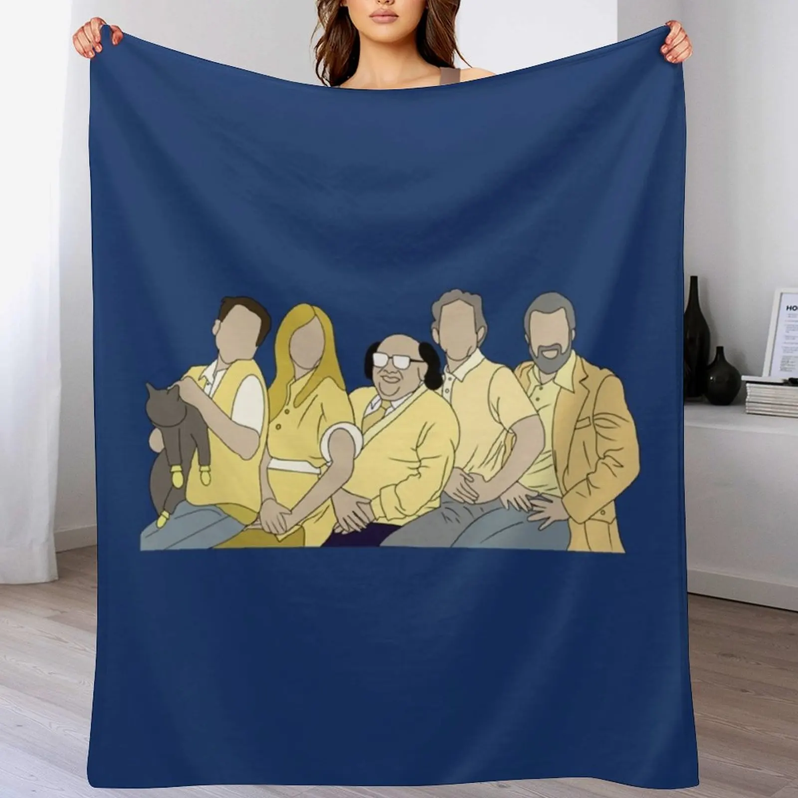 

Itas always sunny Throw Blanket Retros Luxury Thicken Giant Sofa Loose Blankets