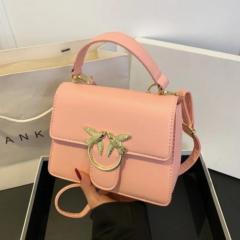 ‌ Новинка 2023 года, квадратная сумка с цепочкой - кошелек через плечо/плечо, роскошная женская сумка премиум-класса, модный повседневный аксессуар