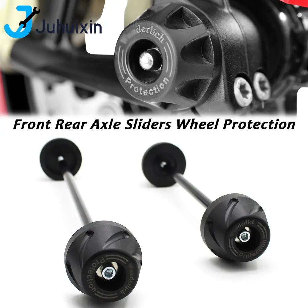 For BMW S1000RR 2019-2022 S1000R S1000XR 2014-2022 F900R F900XR 2020-2022 Front Rear Axle Fork Crash Slider Wheel Protector