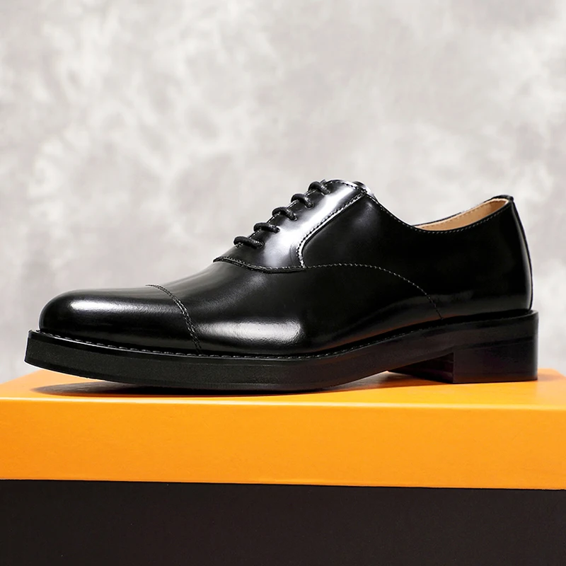 

Design Genuine Leather Oxford Shoes Men Dress Black Party Wedding Genuine Leather Business Formal Casual Suit Groom's Shoes