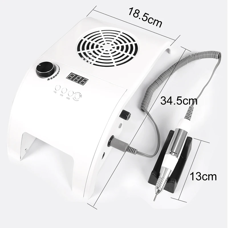 Machine de manucure multifonctionnelle, 3 en 1, aspirateur injuste, lampe UV LED, séchage rapide de tous les vernis à ongles en gel, salon et maison