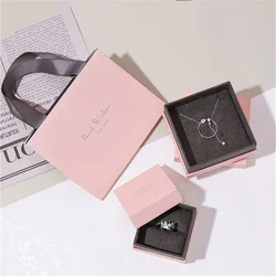 Korean-Style Jewelry Box Bracelet Necklace Ring Earring Boxes Fashion Jewelry Storage Packaging Case Wedding Gifts New 2023