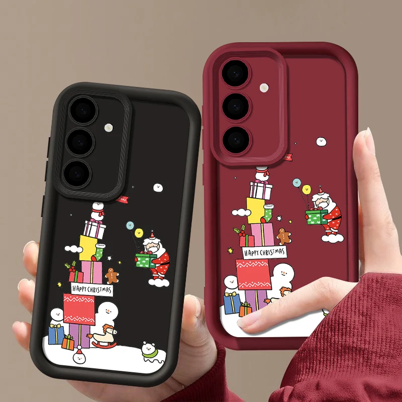 Christmas Pattern Case For Samsung Galaxy A55 A54 A35 A52 A53 A34 A14 A15 A16 S24 S23 S22 S21 Ultra Plus S20 S24 FE Phone Cover image 6