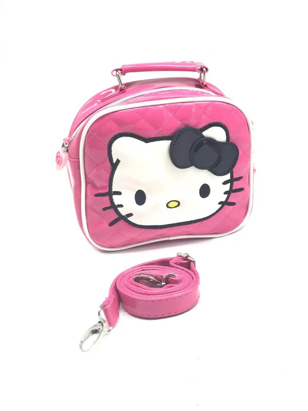 Cartoon Kids Bag Cute Hello Kitty Crossbody Bag For Girls Small Coin Purse Handbags PU Leather Shoulder Bag Children Mini Purse