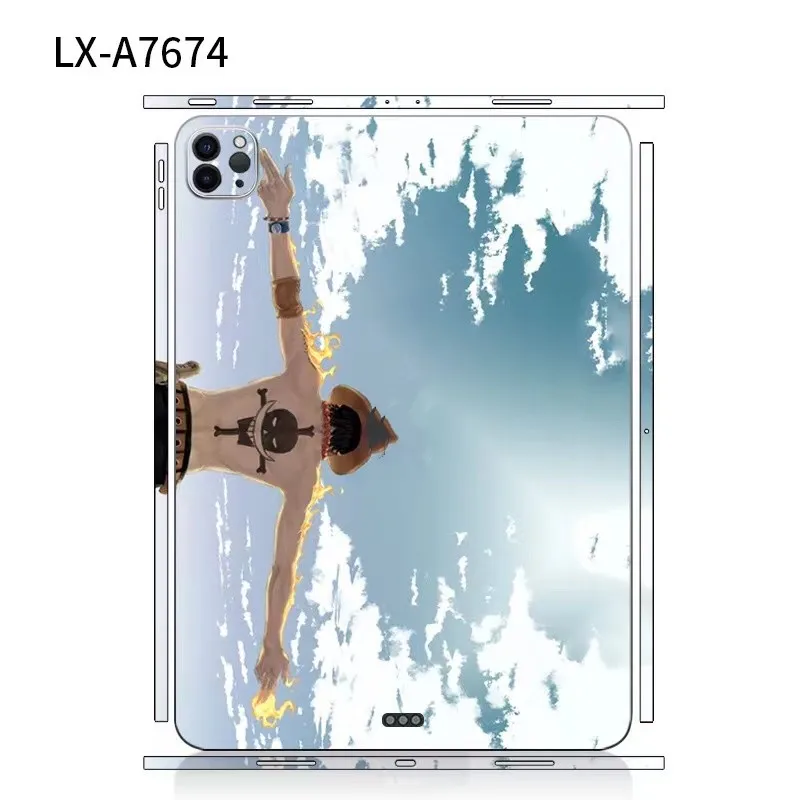 For iPad Pro 2021 2020 2022 12.9 11 Cases 3M Films Back Film Covers Lightning Decal Skin Protector Sticker for iPad mini6