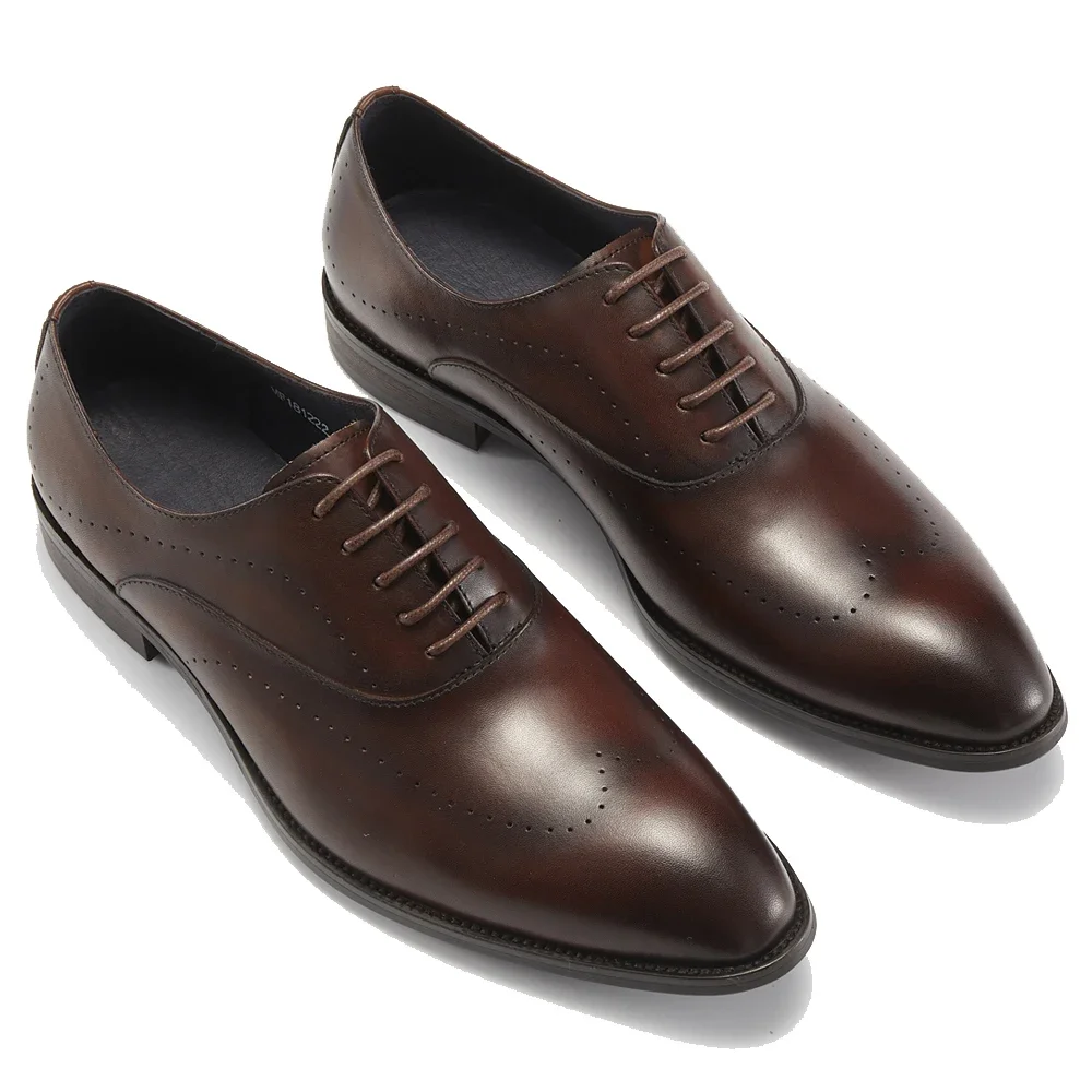 

2025 New Arrival Handmade Full-Grain Genuine Leather Oxford Dress Shoes for Men Business Daily Life Shoes