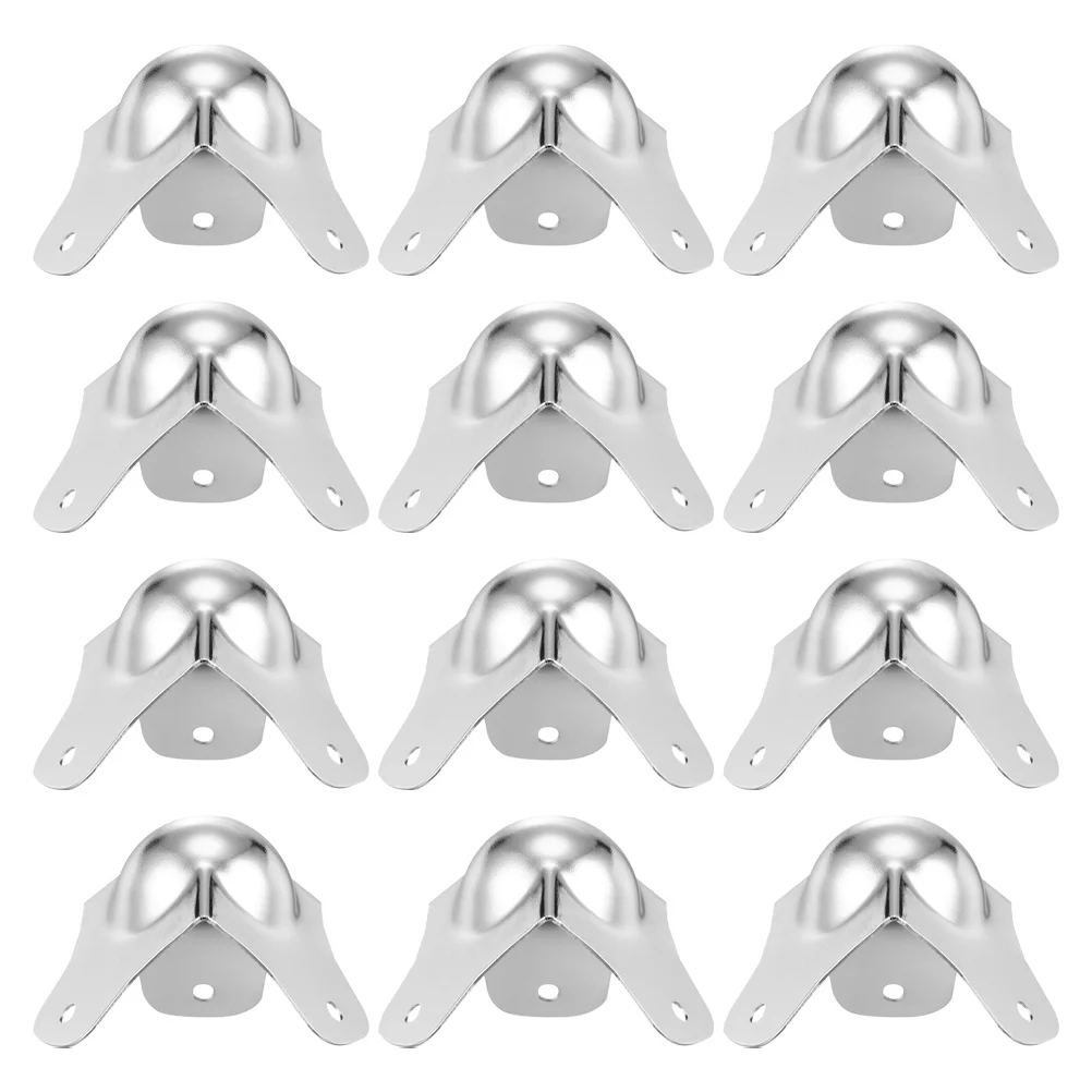 12 Pcs Shockproof Corner Protector Edge Guard Ball Packaging Protectors Shaped Silver Flight Case