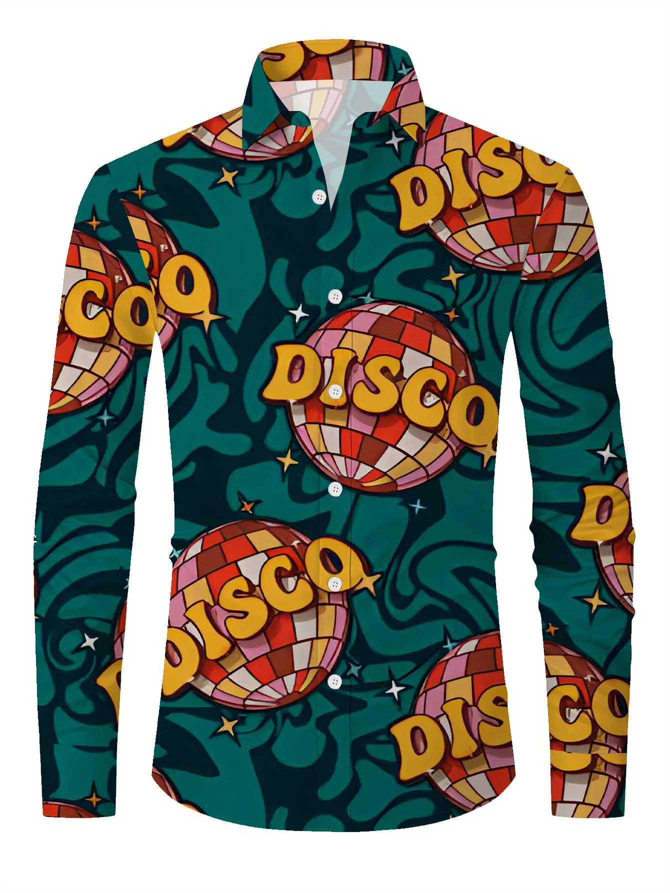  Spring Autumn Men's Casual Long Sleeve Shirts Colorful Various Patterns 2025