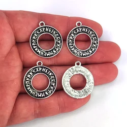 5pcs Pagan Elder Runes Vintage Jewelry Runic Vegvisir Compass Pendant charm Viking Men Women Norse Amulet Talisman Jewerly