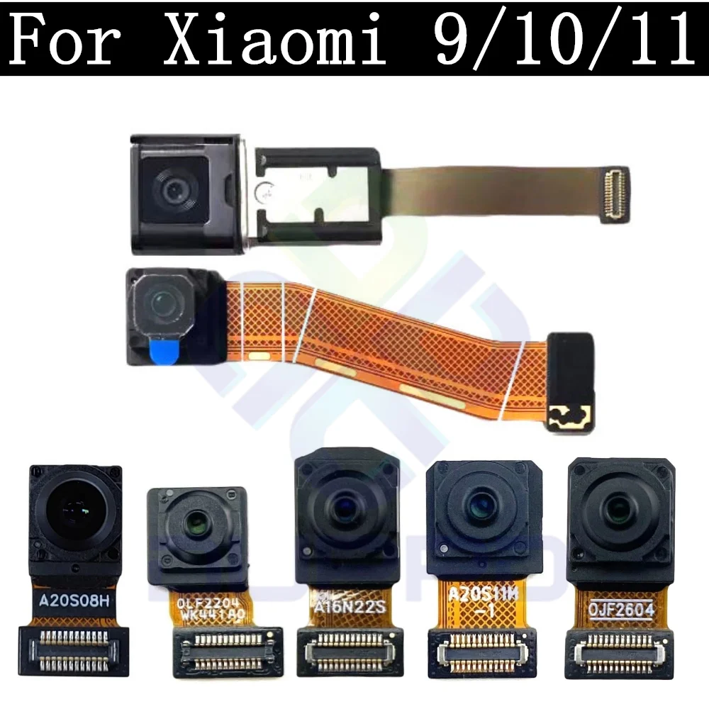 Front Camera For Xiaomi Mi 11 Lite 9 9T Pro 10 10T Ultra Mi11T Pro Frontal Facing Selfie Wide Camera Module Flex