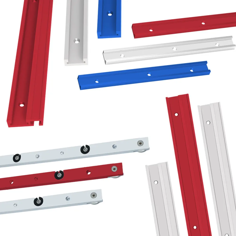 T-Schienen aus Aluminiumlegierung, Holzbearbeitung, T-Schiene, Gehrung, T-Stange, T-Nut, T-Schieber, T-Schraubenbefestigung, Tischkreissäge, Gehrungslehre, Befestigungsstange – Detail 5