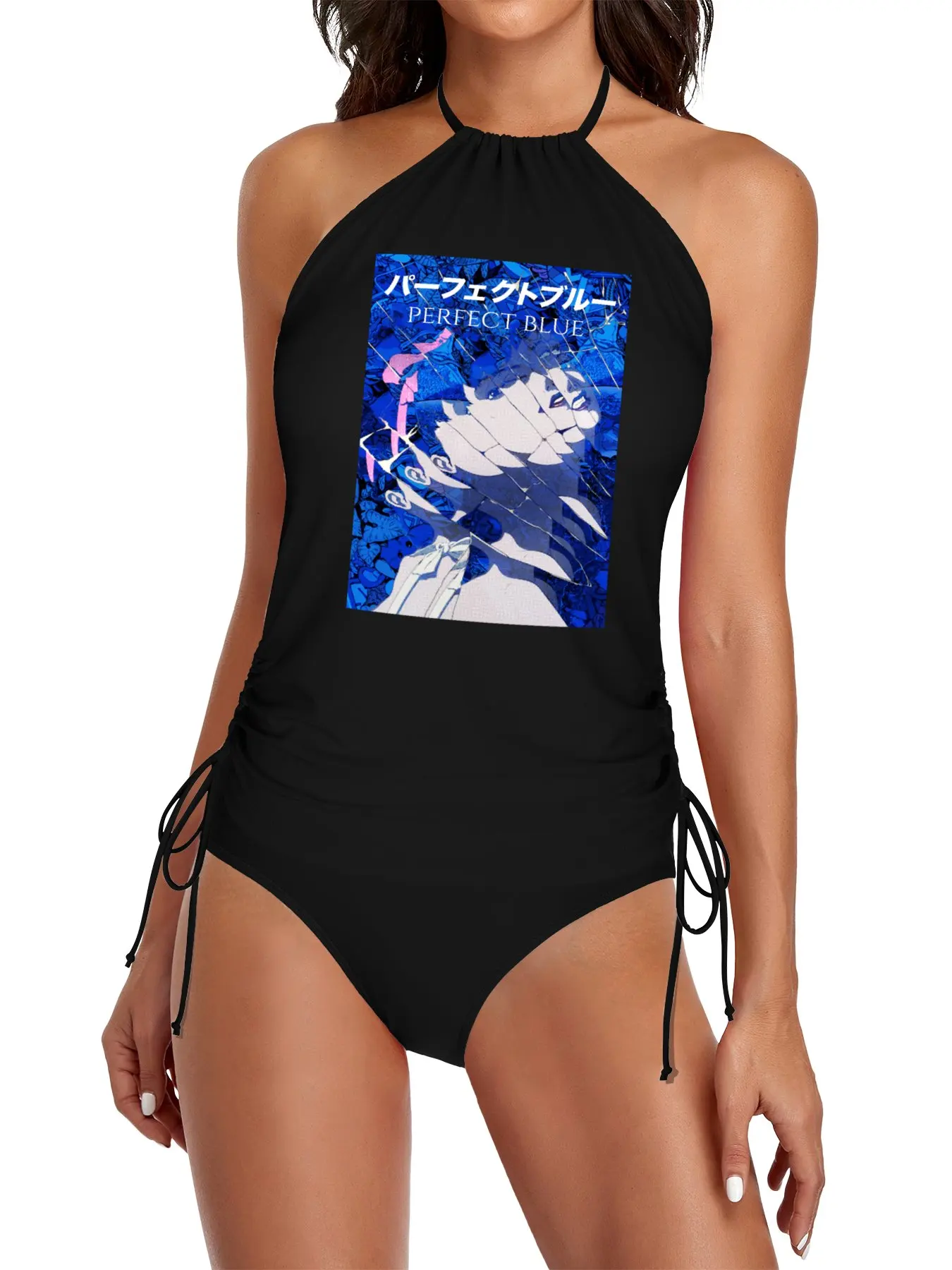 

Perfect Blue Fan Art Split Swimsuit Set Swimsuits Women's two piece swimsuit Women's summer dresses
