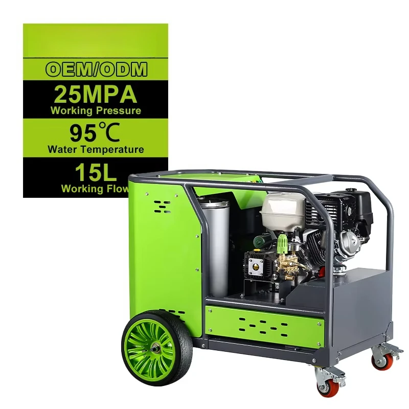 Meilleur Nettoyeur Haute Pression Mobile 250 Bar 3600PSI High Pressure Hot Water Cleaner Multi Function